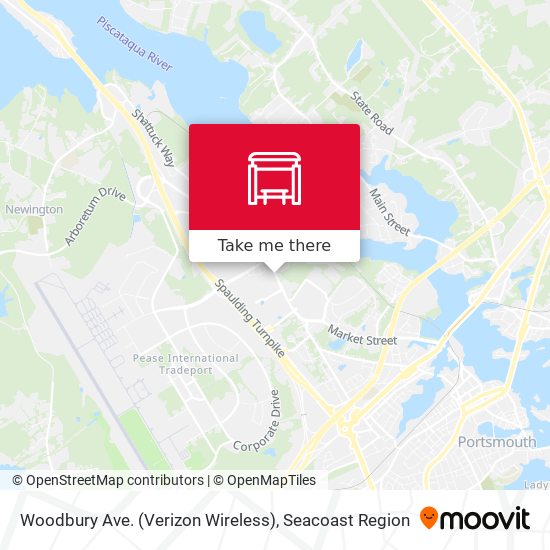 Mapa de Woodbury Ave. (Verizon Wireless)