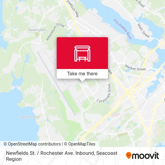 Newfields St. / Rochester Ave. Inbound map