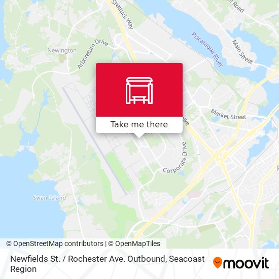 Mapa de Newfields St. / Rochester Ave. Outbound