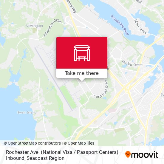 Rochester Ave. (National Visa / Passport Centers) Inbound map