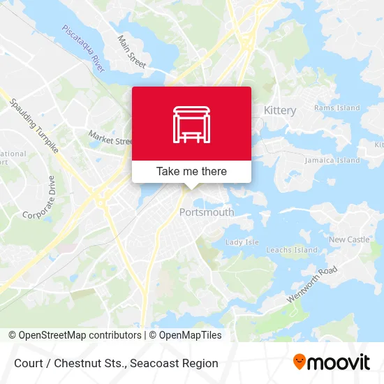 Court / Chestnut Sts. map