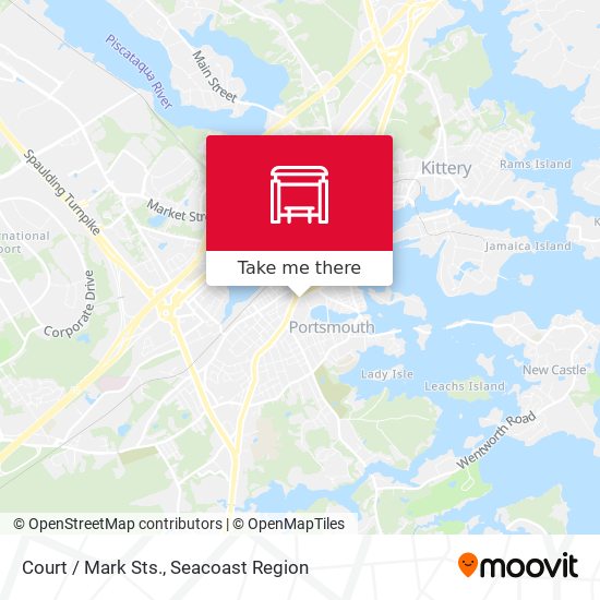 Mapa de Court / Mark Sts.