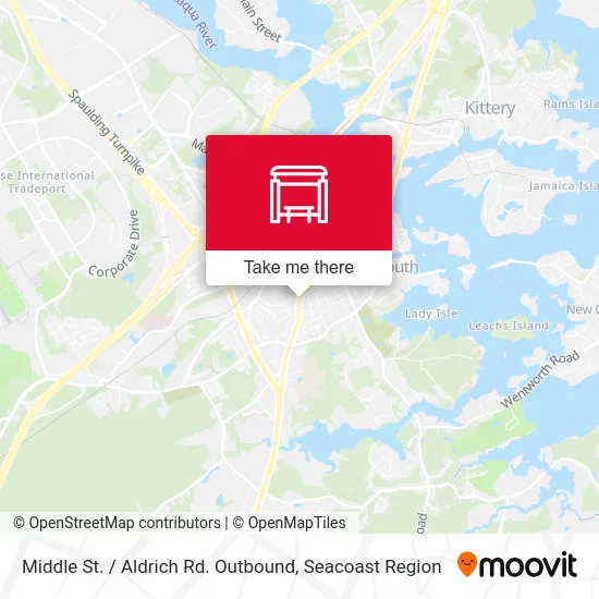 Middle St. / Aldrich Rd. Outbound map