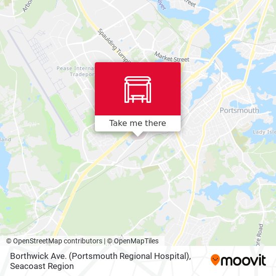 Borthwick Ave. (Portsmouth Regional Hospital) map