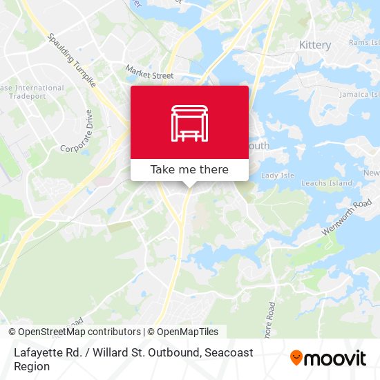 Lafayette Rd. / Willard St. Outbound map