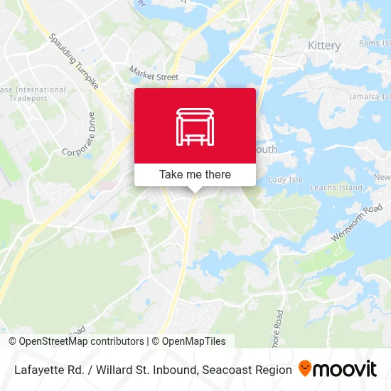 Lafayette Rd. / Willard St. Inbound map