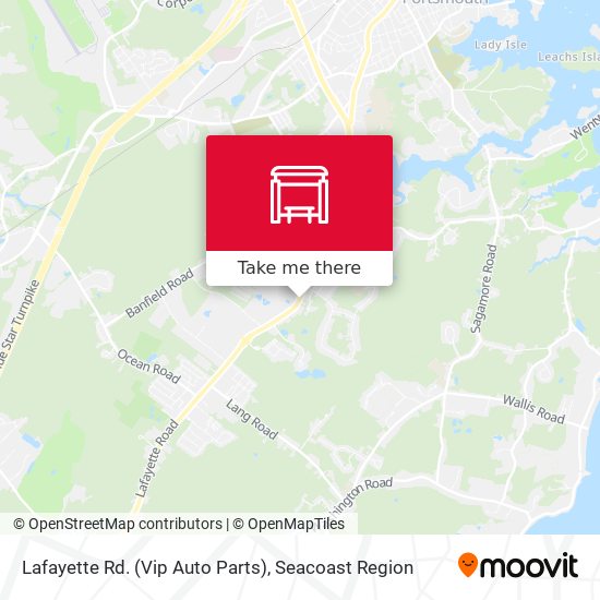 Mapa de Lafayette Rd. (Vip Auto Parts)