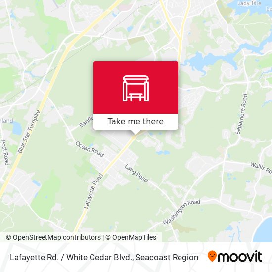 Lafayette Rd. / White Cedar Blvd. map