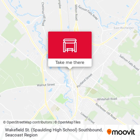 Mapa de Wakefield St. (Spaulding High School) Southbound