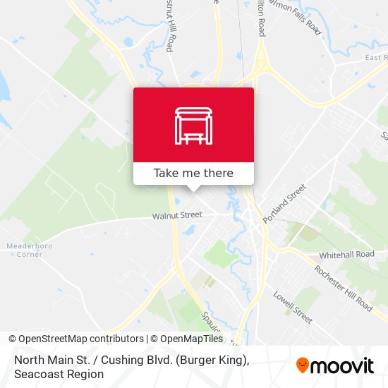 North Main St. / Cushing Blvd. (Burger King) map
