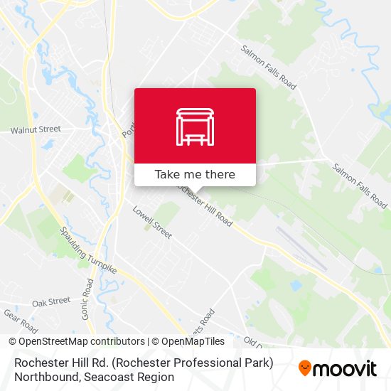 Mapa de Rochester Hill Rd. (Rochester Professional Park) Northbound