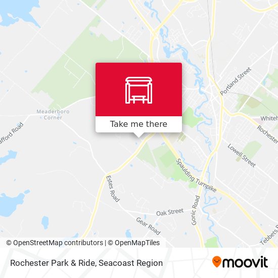 Rochester Park & Ride map