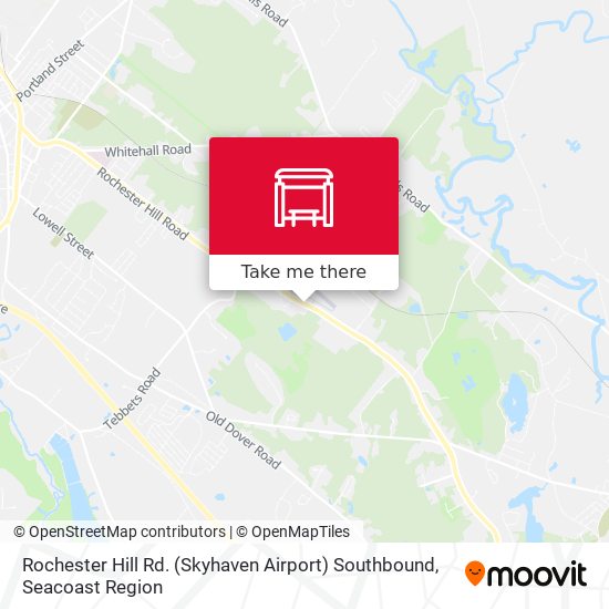 Mapa de Rochester Hill Rd. (Skyhaven Airport) Southbound