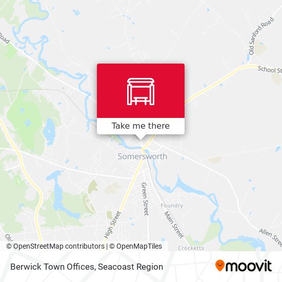 Berwick Town Offices map