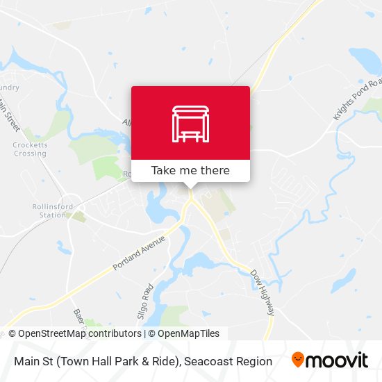 Main St (Town Hall Park & Ride) map
