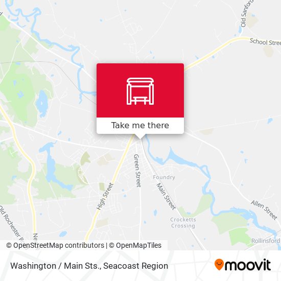 Washington / Main Sts. map