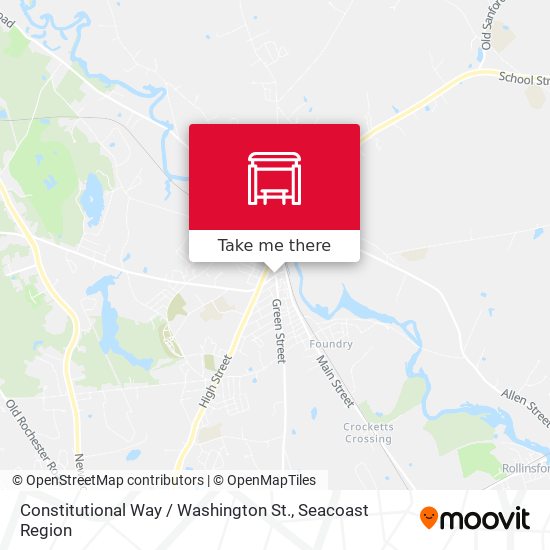 Constitutional Way / Washington St. map