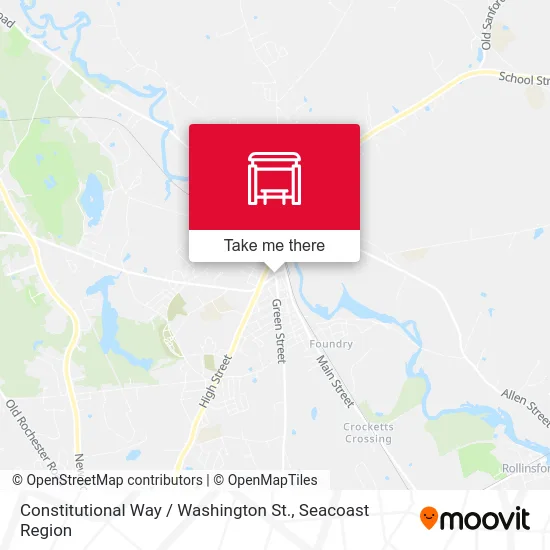 Constitutional Way / Washington St. map