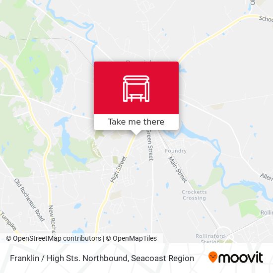 Franklin / High Sts. Northbound map