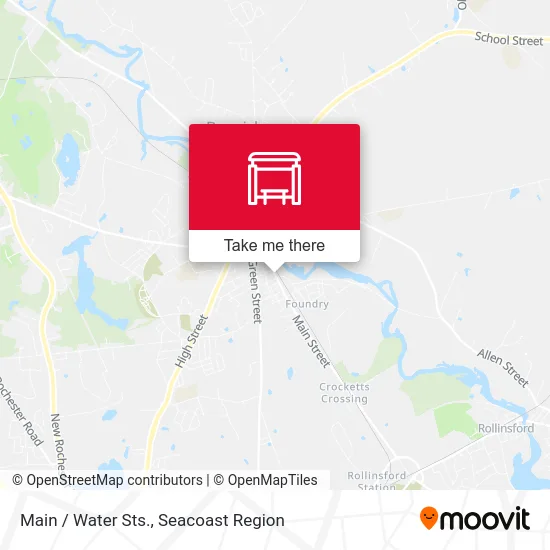 Main / Water Sts. map