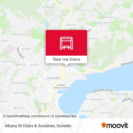 Albany St Clubs & Societies map