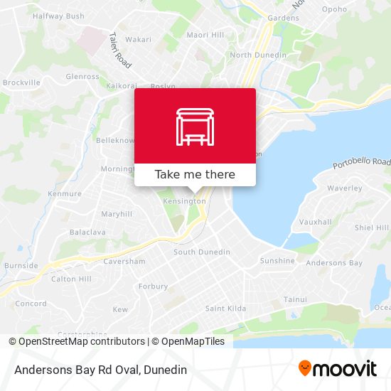 Andersons Bay Rd Oval地图