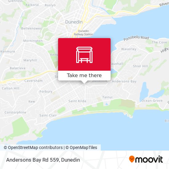 Andersons Bay Rd 559 map