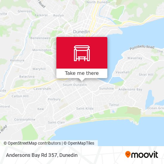 Andersons Bay Rd 357 map