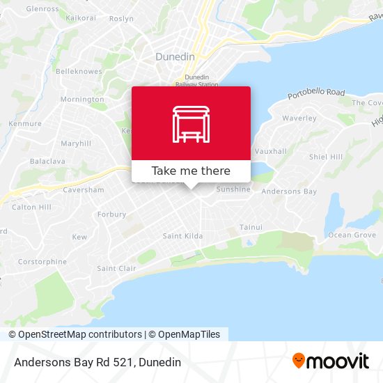 Andersons Bay Rd 521 map