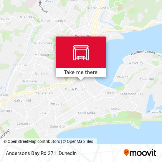 Andersons Bay Rd 271 map