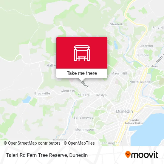 Taieri Rd Fern Tree Reserve map