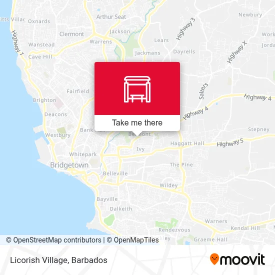 Licorish Village map