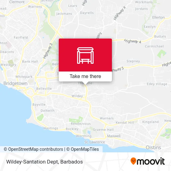 Wildey-Santation Dept map