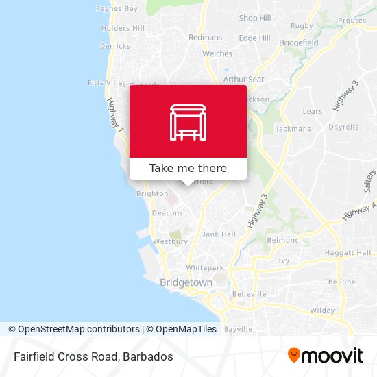 Fairfield Cross Road map