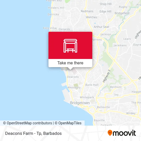 Deacons Farm - Tp map