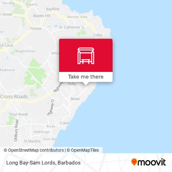 Long Bay-Sam Lords map
