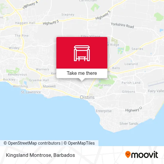 Kingsland Montrose map