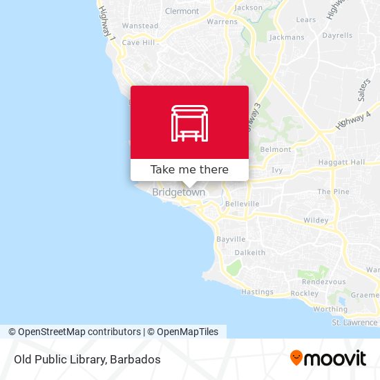 Old Public Library map