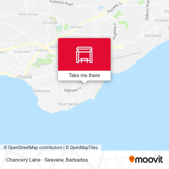 Chancery Lane - Seaview map