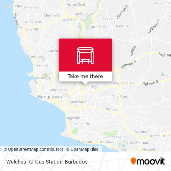 Welches Rd-Gas Station map