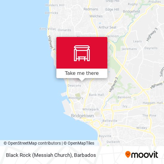 Black Rock (Messiah Church) map