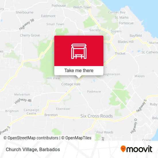 Church Village map
