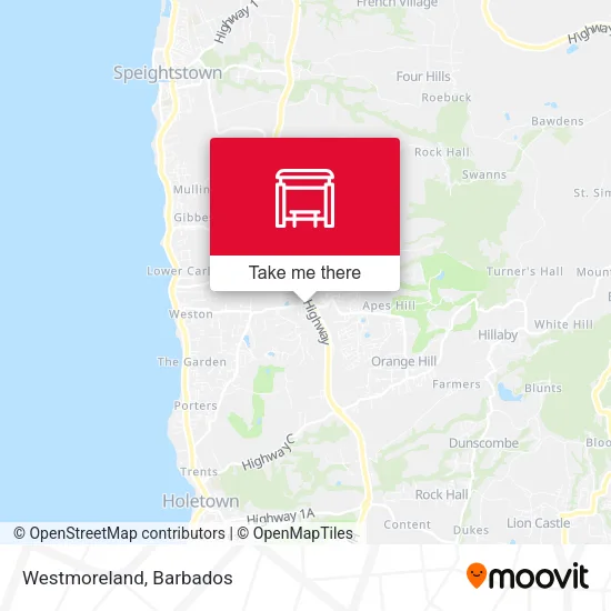 Westmoreland map