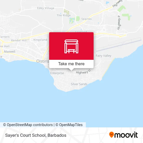 Sayer's Court School map