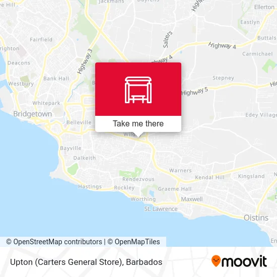 Upton (Carters General Store) map