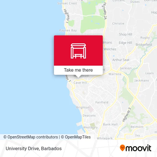 University Drive map