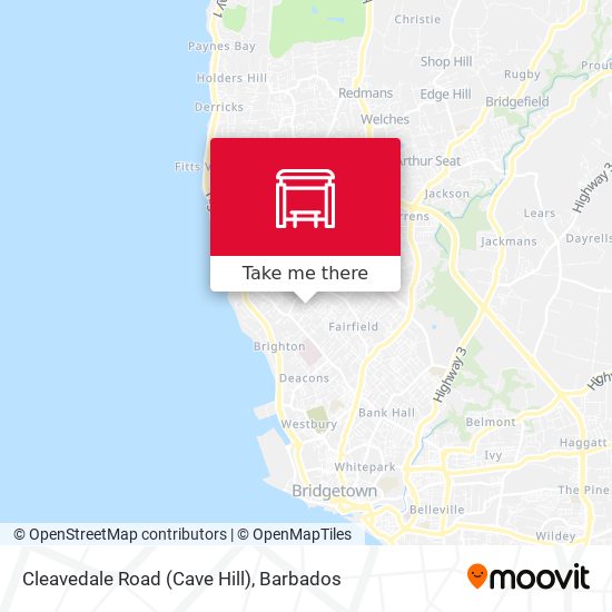 Cleavedale  Road (Cave Hill) map