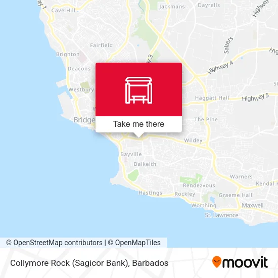 Collymore Rock (Sagicor Bank) map