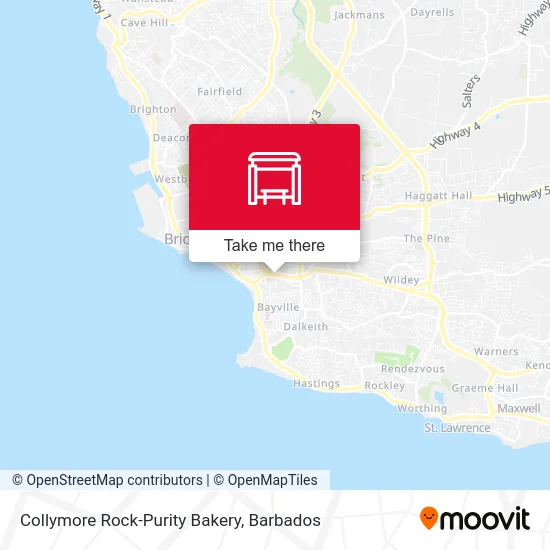 Collymore Rock-Purity Bakery map