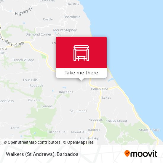 Walkers (St Andrews) map